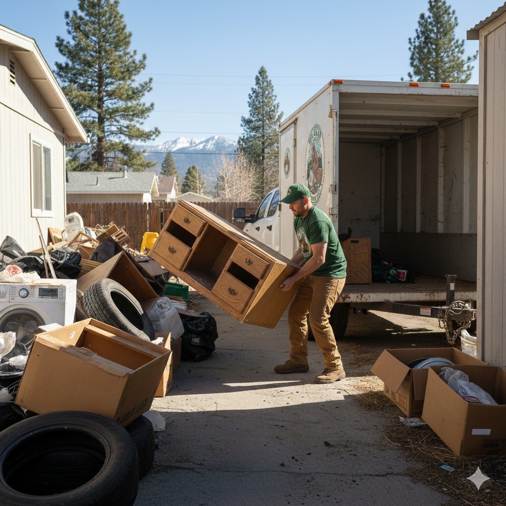 Airbnb vacation rental turnover cleanout in Big Bear Lake, CA